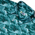 Painted Night Clouds Teal Button Up Shirt Neck