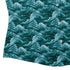 Painted Night Clouds Teal Curvy Button Up Shirt womens corner