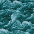 Painted Night Clouds Teal Long Sleeve Button Up Shirt pocket