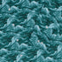 Painted Night Clouds Teal Long Sleeve Button Up Shirt sleeve close