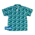 Painted Night Clouds Teal Youth Hawaiian Shirt Front