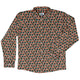 Panda Nigiri Anime Long Sleeve Button Up Shirt Geek Nerd adult sizing Animal Patterns Anime