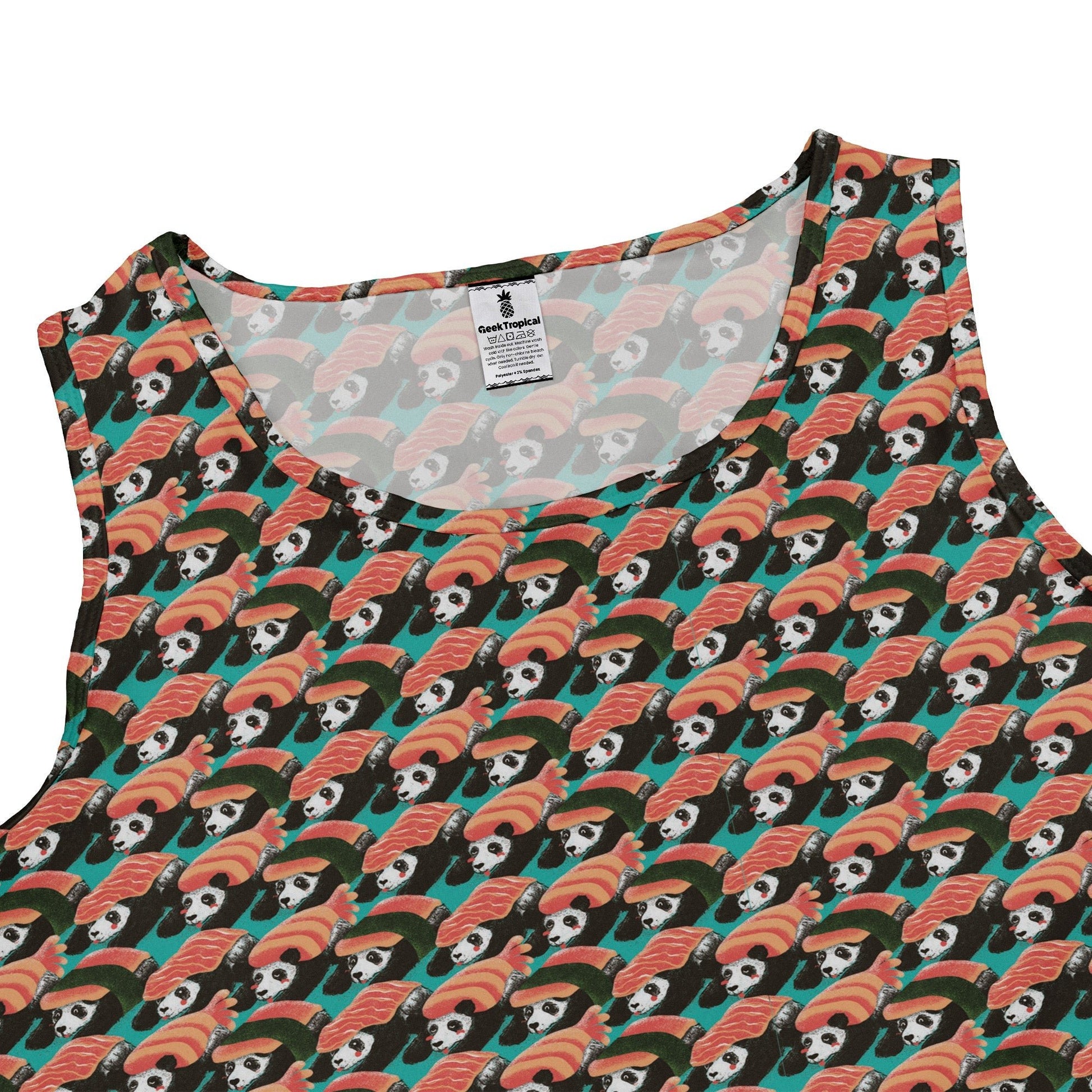 Panda Nigiri Anime Dress Geek Nerd Animal Patterns Anime Design by Tobe Fonseca