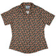 Panda Nigiri Anime Curvy Button Up Shirt Geek Nerd Animal Patterns Anime Design by Tobe Fonseca