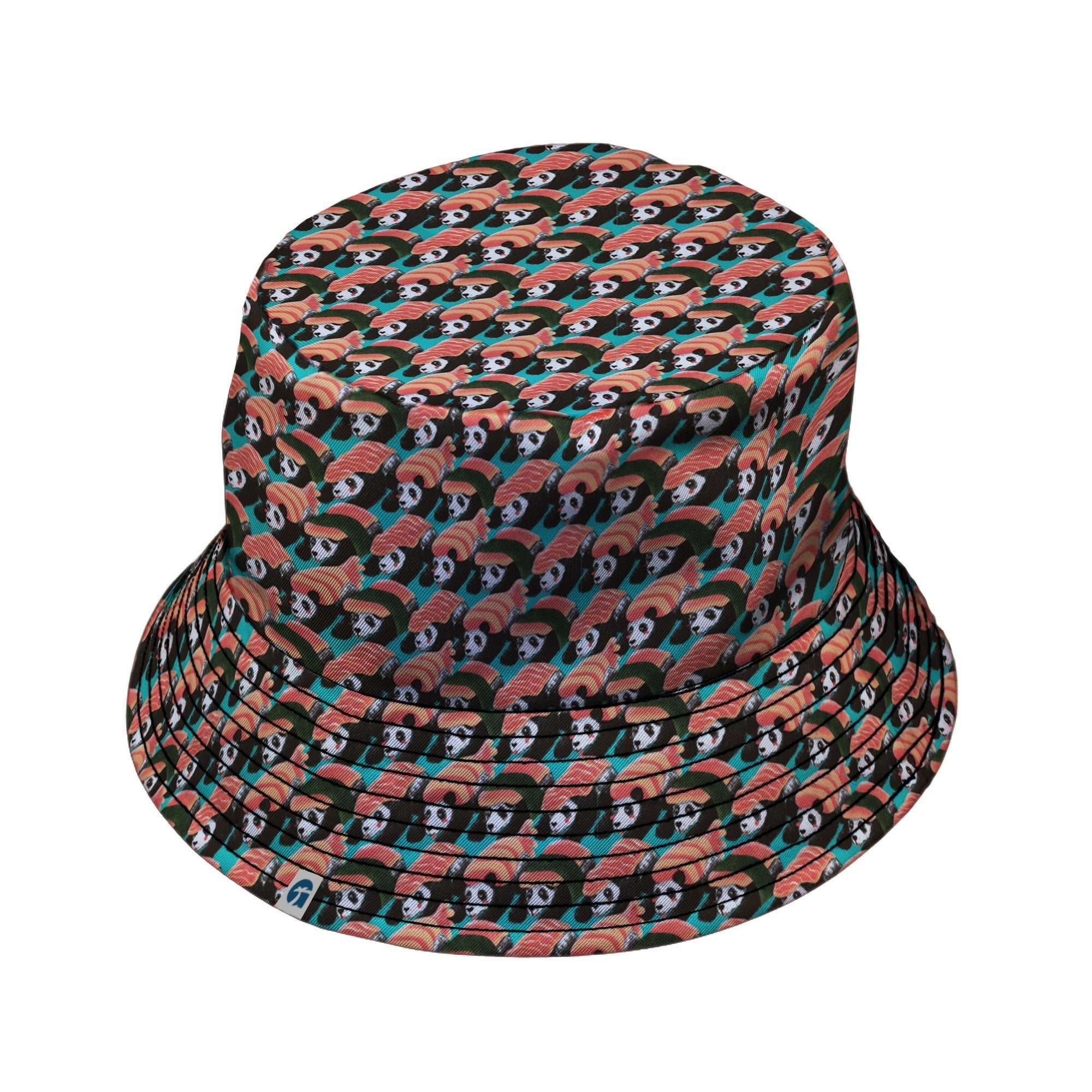 Panda Nigiri Anime Bucket Hat - Animal Patterns - Anime - Design by Tobe Fonseca