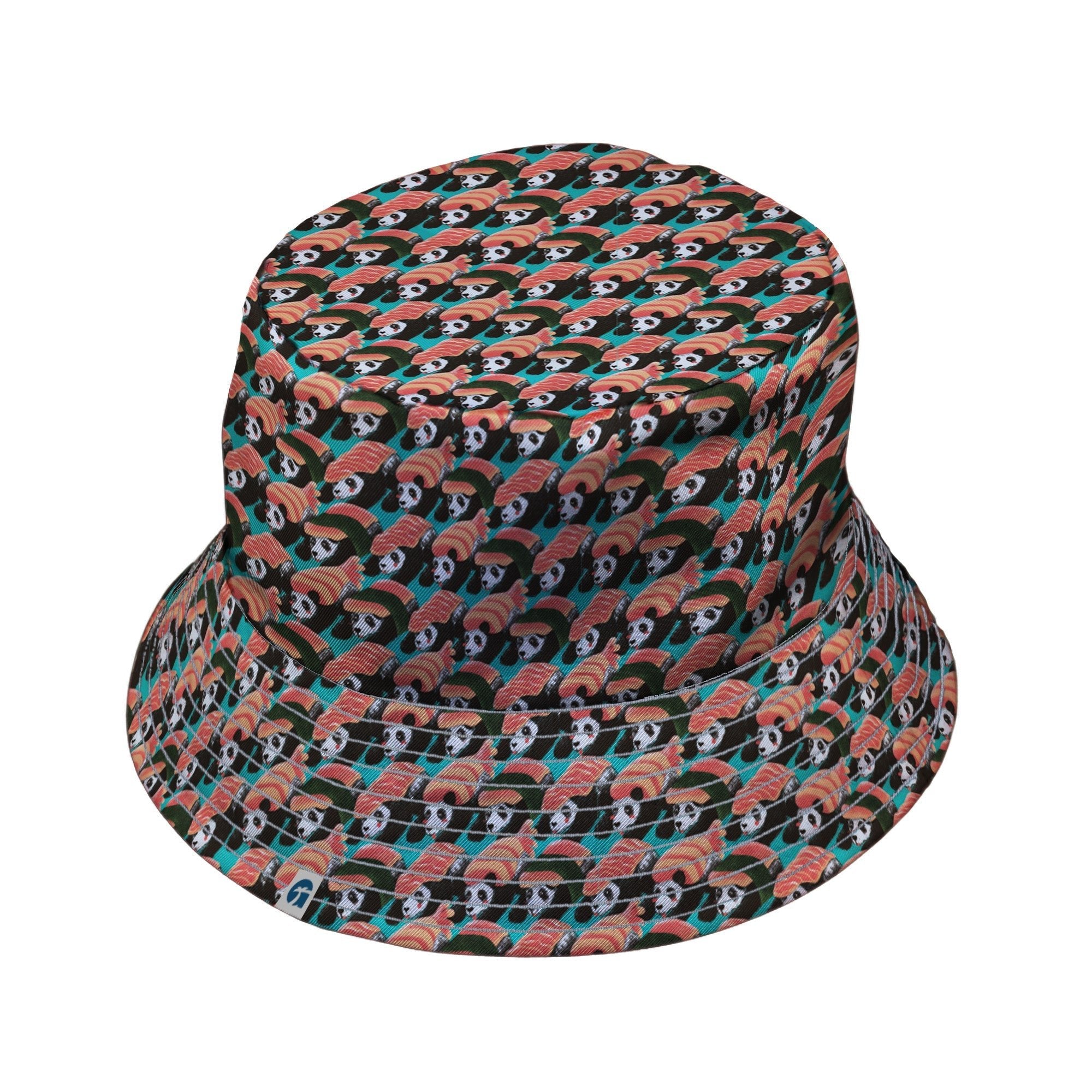 Panda Nigiri Anime Bucket Hat - Animal Patterns - Anime - Design by Tobe Fonseca