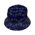 Partridge in a Pear Tree Bucket Hat Gray Stitching