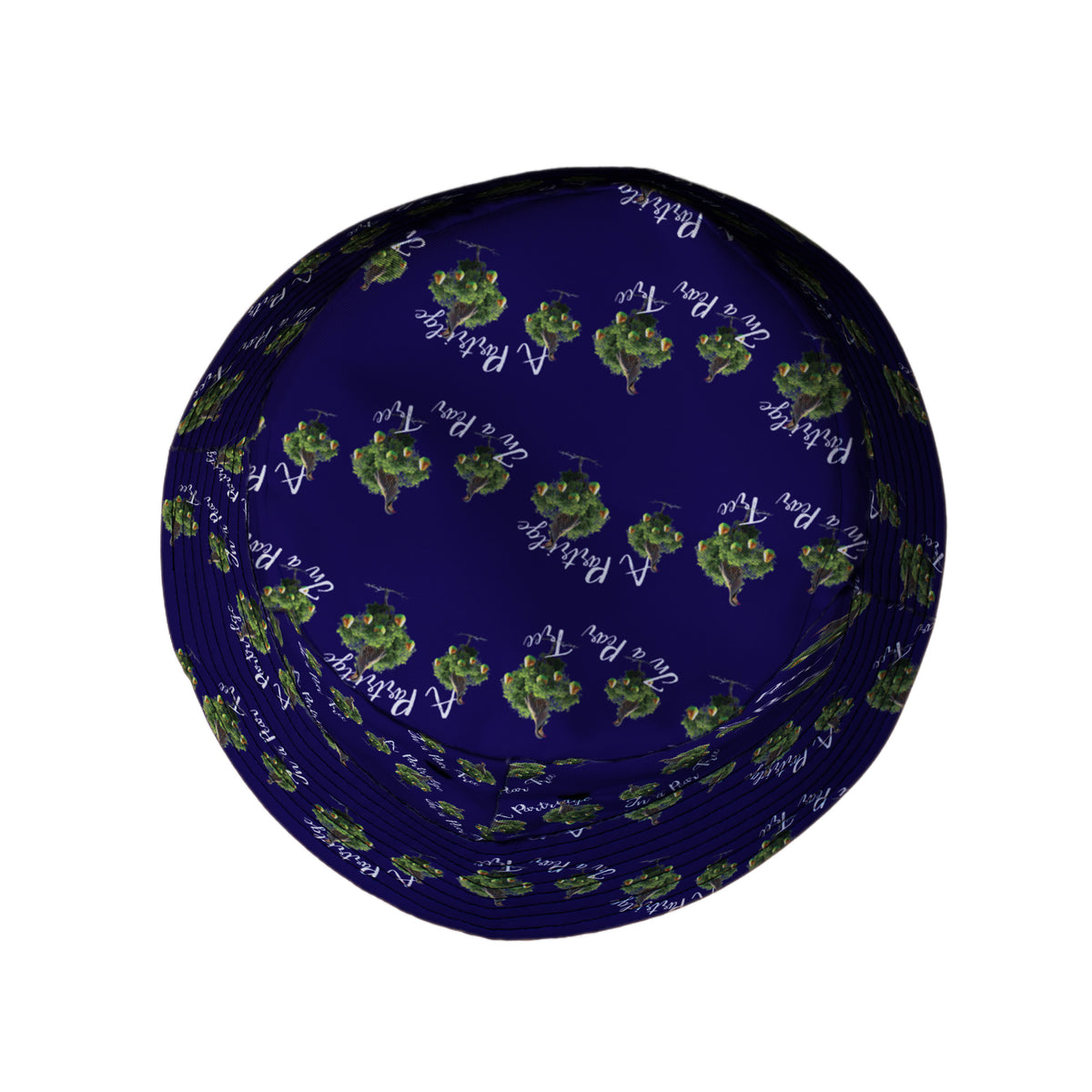 Partridge in a Pear Tree Bucket Hat Top View