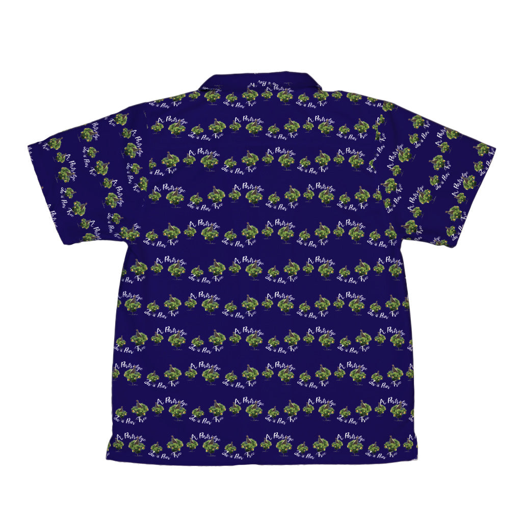 Partridge in a Pear Tree Youth Hawaiian Shirt Back