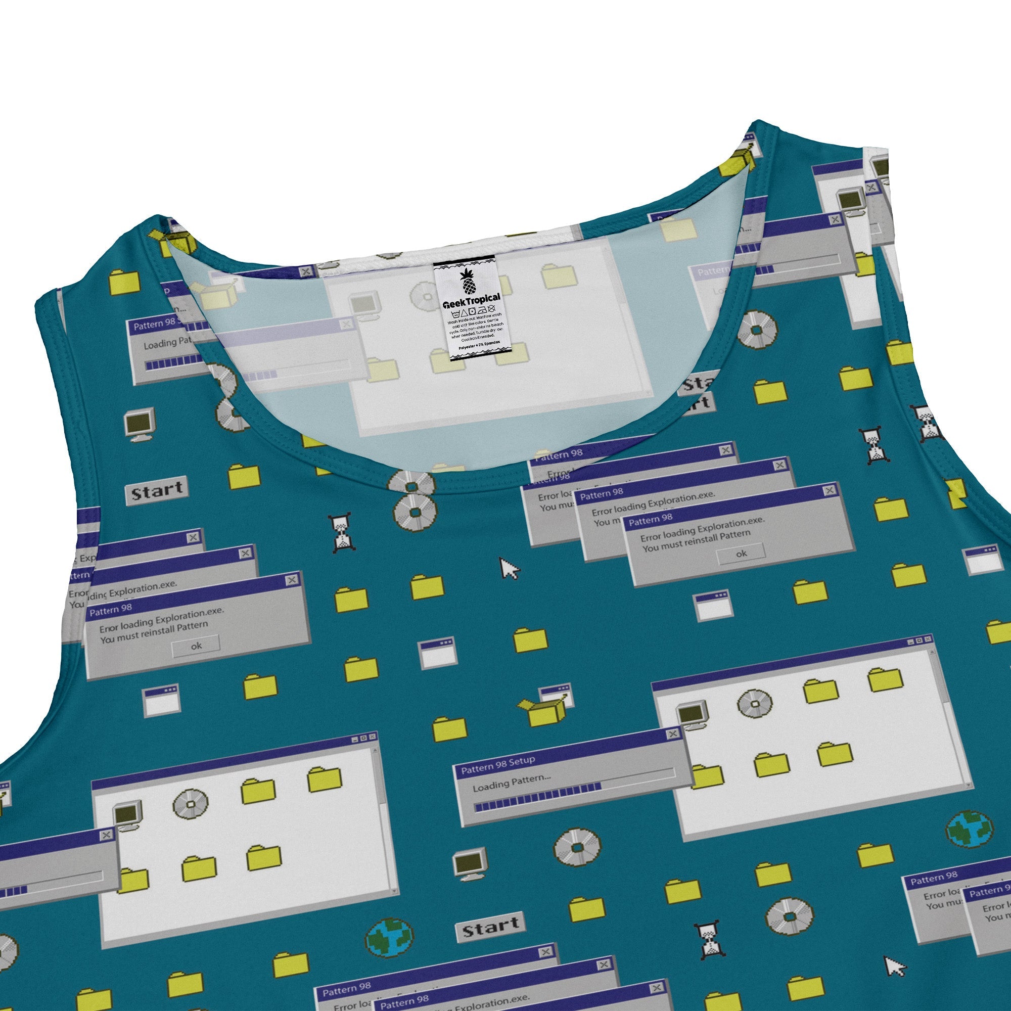 Pattern98 Dress Geek Nerd computer print Design by Claire Murphy lx - C