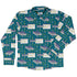 Pattern98 Long Sleeve Button Up Shirt Geek Nerd adult sizing computer print Design by Claire Murphy