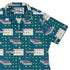 Pattern98 Curvy Button Up Shirt Geek Nerd computer print Design by Claire Murphy new