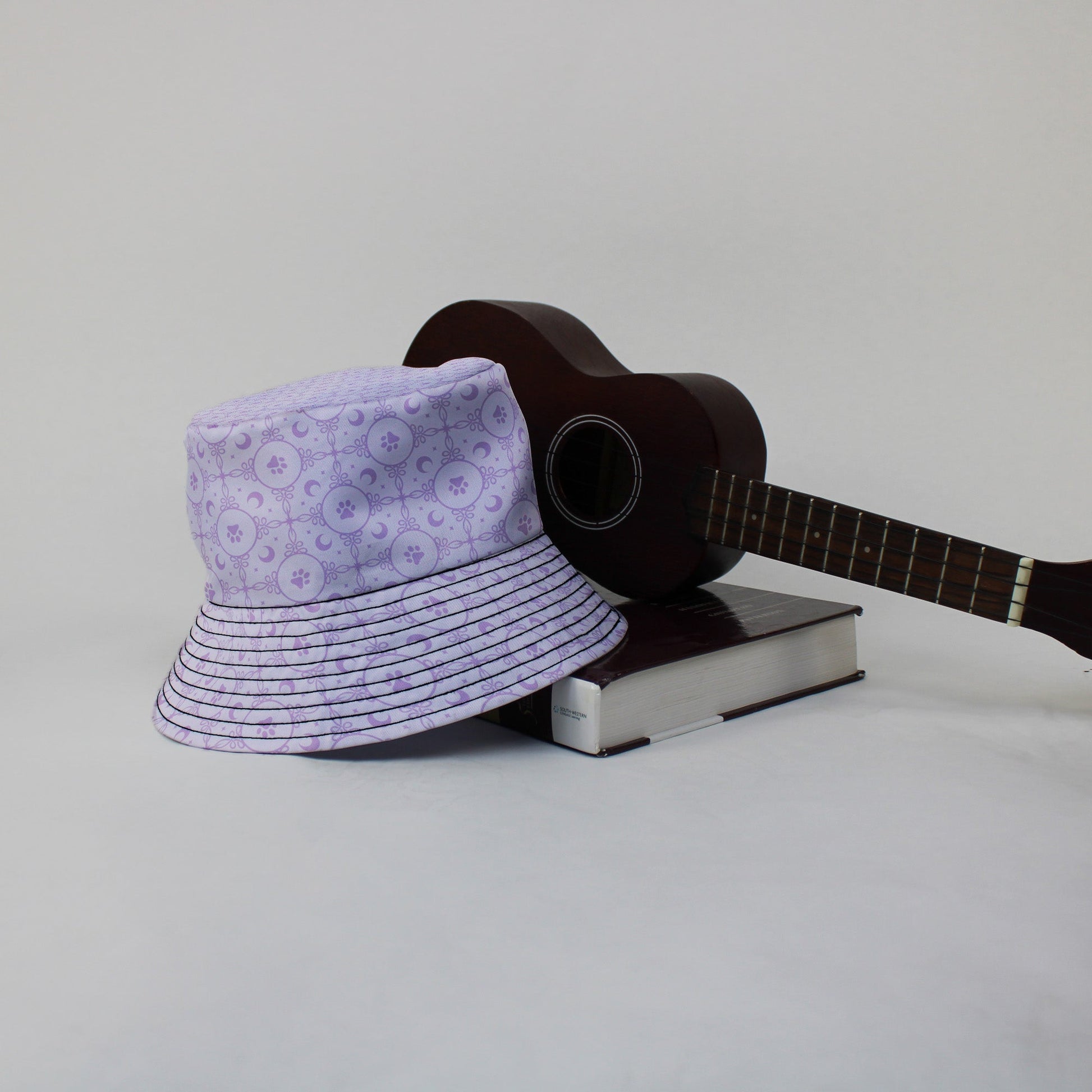 Paw Print Mandala Lilac Bucket Hat Lifestyle