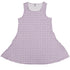 Paw Print Mandala Lilac Sleeveless Dress front