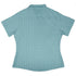 Paw Print Mandala Teal Curvy Button Up Shirt womens back