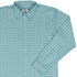 Paw Print Mandala Teal Long Sleeve Button Up Shirt cover