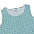 Paw Print Mandala Teal Sleeveless Dress close front