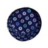 Paw Print Polka Dots Blue Bucket Hat Top View