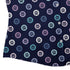 Paw Print Polka Dots Blue Curvy Button Up Shirt womens corner