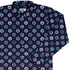 Paw Print Polka Dots Blue Long Sleeve Button Up Shirt cover