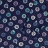 Paw Print Polka Dots Blue Long Sleeve Button Up Shirt sleeve close