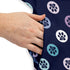 Paw Print Polka Dots Blue Sleeveless Dress Pocket