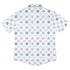 Paw Print Polka Dots White Button Up Shirt Back