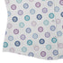 Paw Print Polka Dots White Curvy Button Up Shirt womens corner
