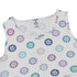 Paw Print Polka Dots White Sleeveless Dress close front
