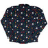 Pawn Party Blue Board Game Long Sleeve Button Up Shirt Geek Nerd adult sizing board game print FLOW DESC WRITING