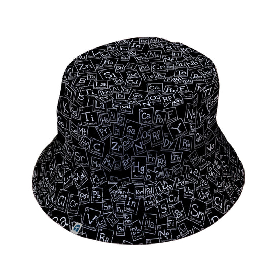 Periodic Table BW Bucket Hat Geek Nerd Design by Julie Kitzes lx - B q225