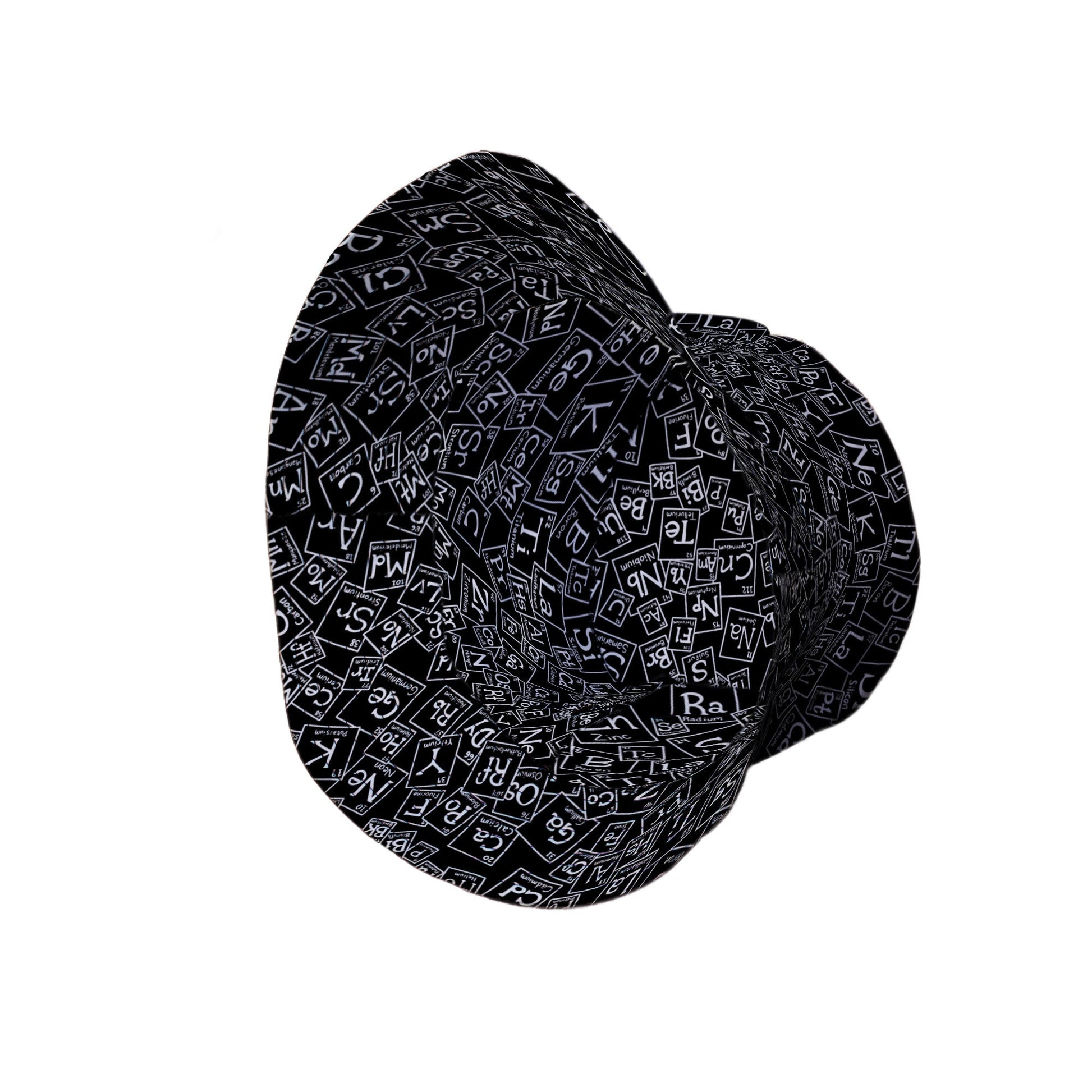 Periodic Table BW Bucket Hat Geek Nerd Design by Julie Kitzes lx - B q225