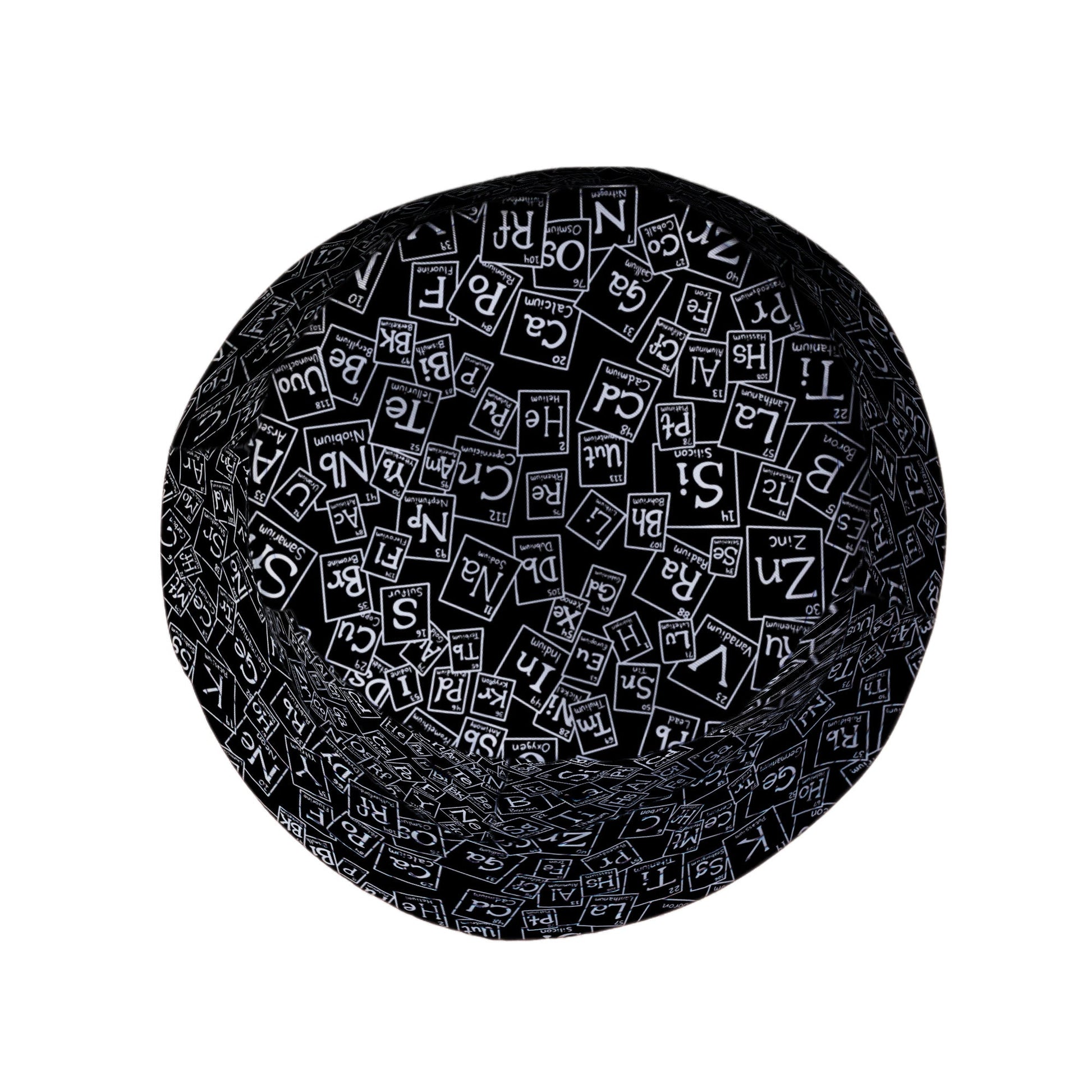 Periodic Table BW Bucket Hat Geek Nerd Design by Julie Kitzes lx - B q225