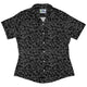 Periodic Table BW Curvy Button Up Shirt Geek Nerd Design by Julie Kitzes q225 science print