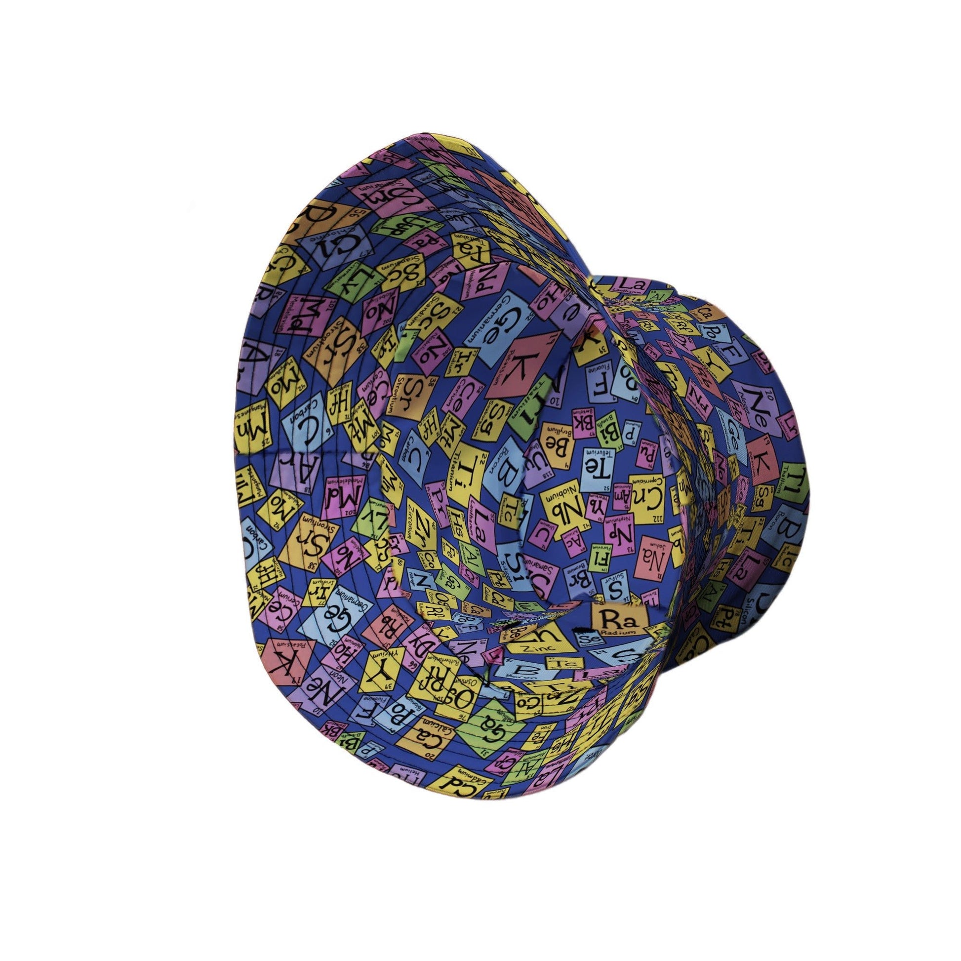 Periodic Table Blue Bucket Hat Geek Nerd Design by Julie Kitzes lx - B q225