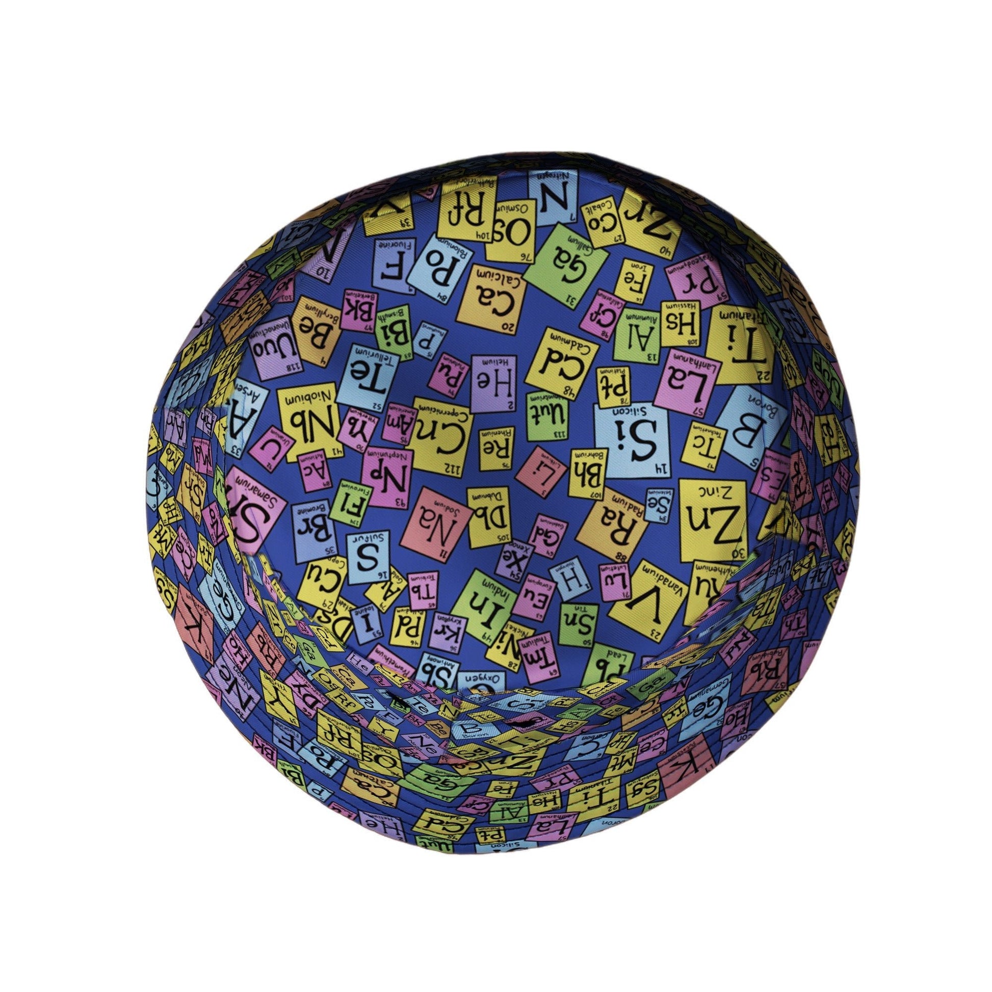 Periodic Table Blue Bucket Hat Geek Nerd Design by Julie Kitzes lx - B q225