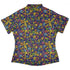 Periodic Table Blue Curvy Button Up Shirt Geek Nerd Design by Julie Kitzes q225 science print