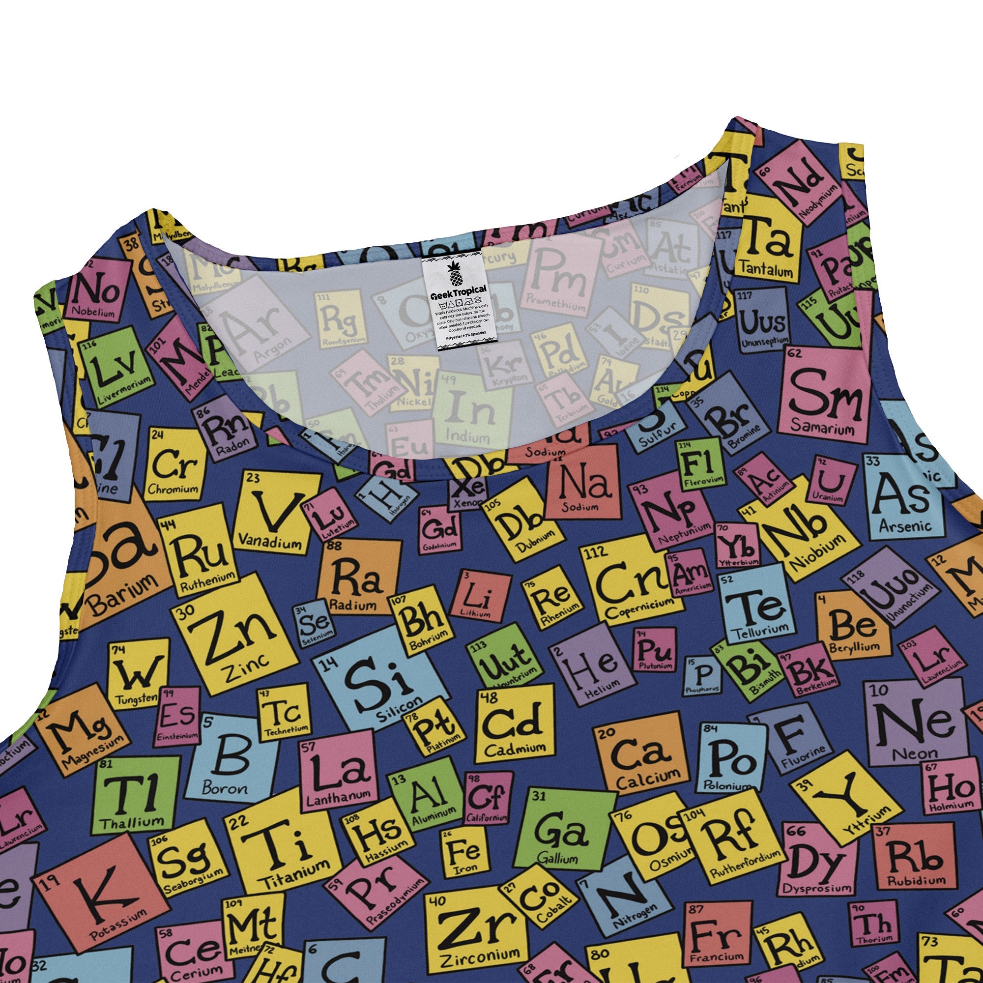 Periodic Table Blue Dress Geek Nerd Design by Julie Kitzes lx - C q225