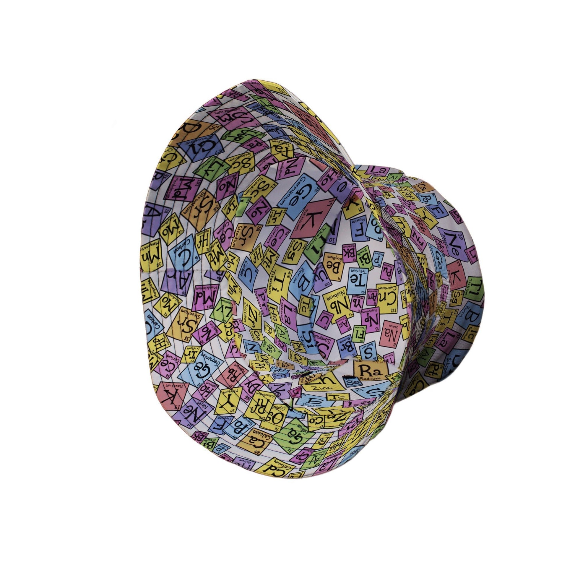 Periodic Table Tan Bucket Hat Geek Nerd Design by Julie Kitzes lx - B q225