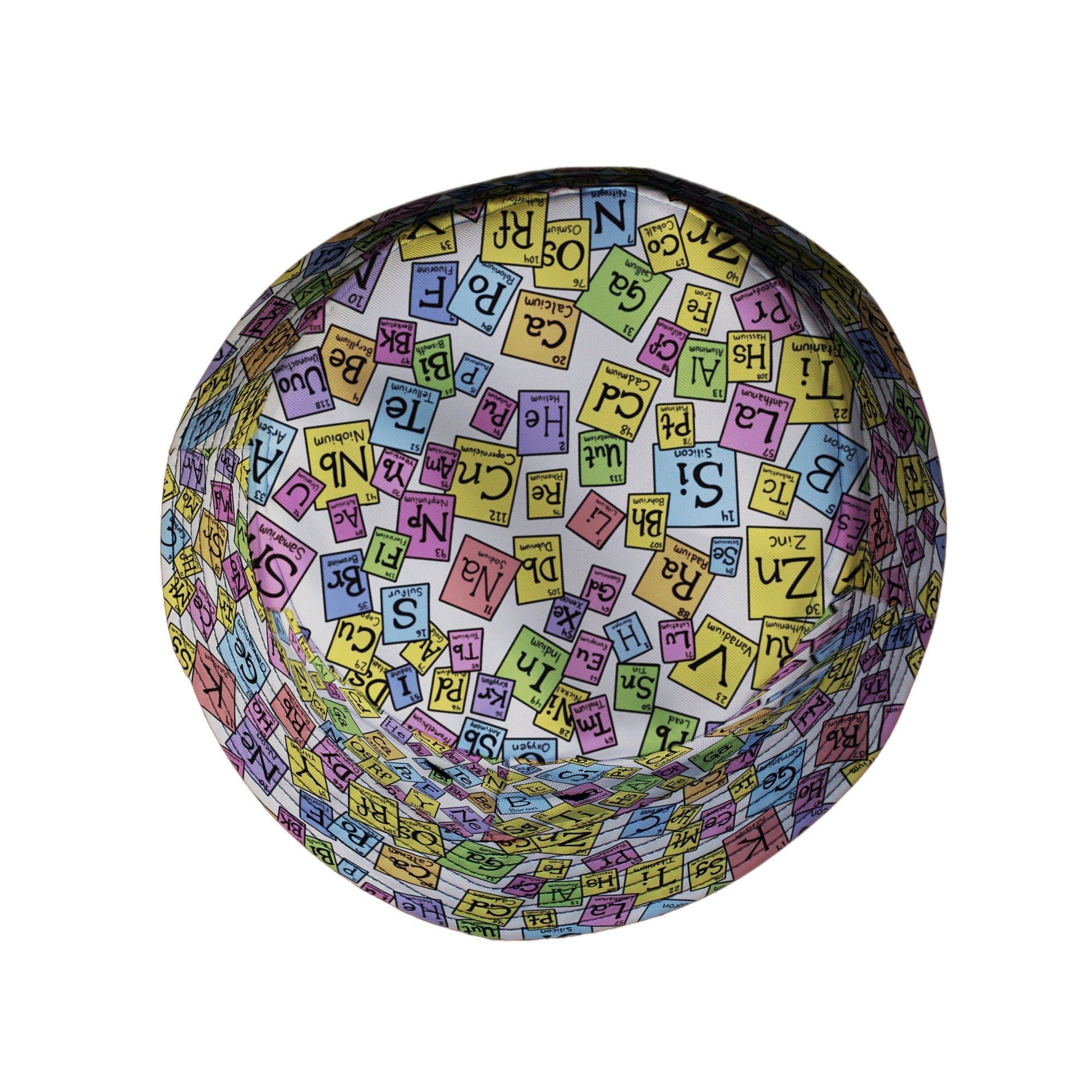 Periodic Table Tan Bucket Hat Geek Nerd Design by Julie Kitzes lx - B q225