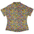Periodic Table Tan Curvy Button Up Shirt Geek Nerd Design by Julie Kitzes q225 science print