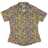 Periodic Table Tan Curvy Button Up Shirt Geek Nerd Design by Julie Kitzes q225 science print