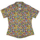 Periodic Table Tan Curvy Button Up Shirt Geek Nerd Design by Julie Kitzes q225 science print