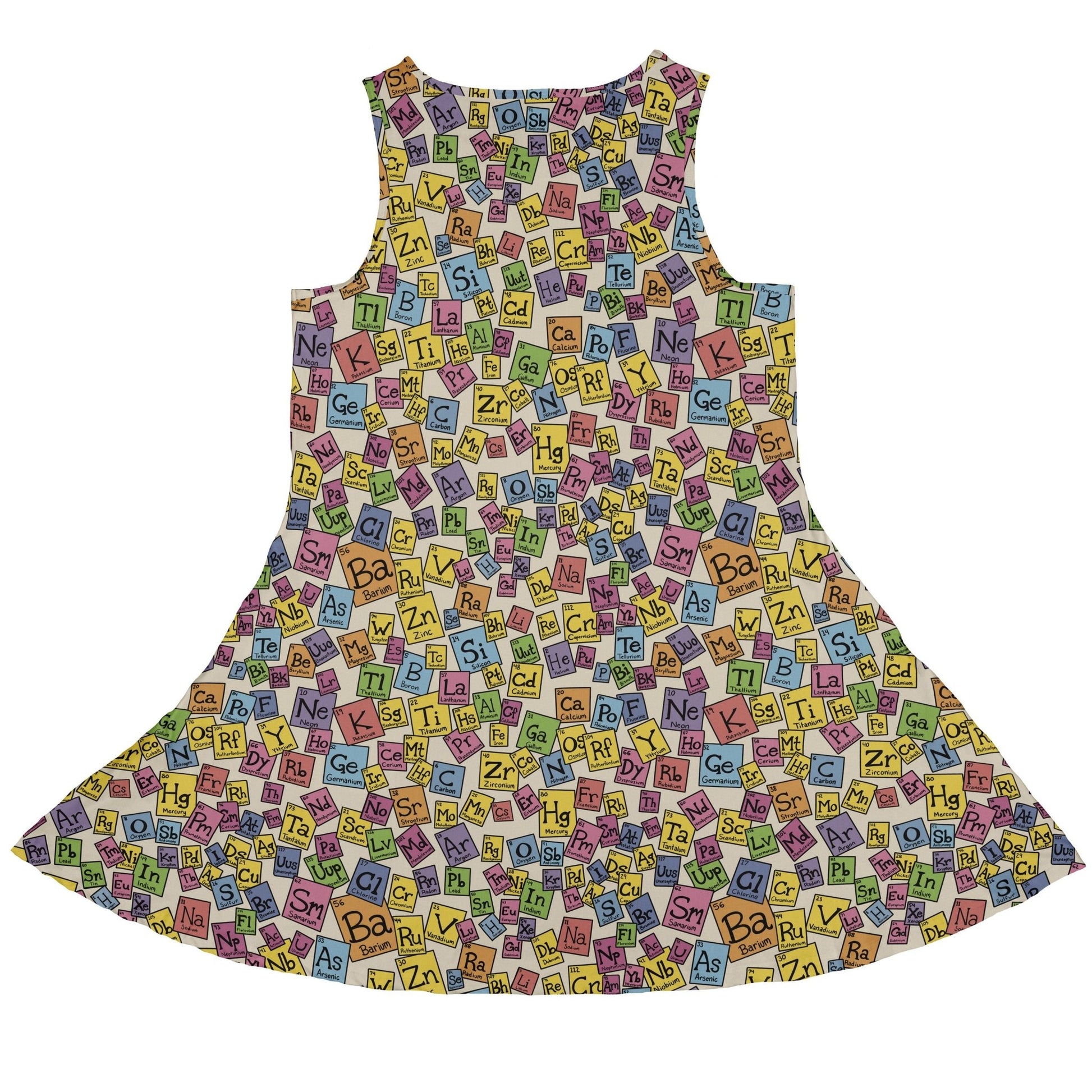Periodic Table Tan Dress Geek Nerd Design by Julie Kitzes lx - C q225