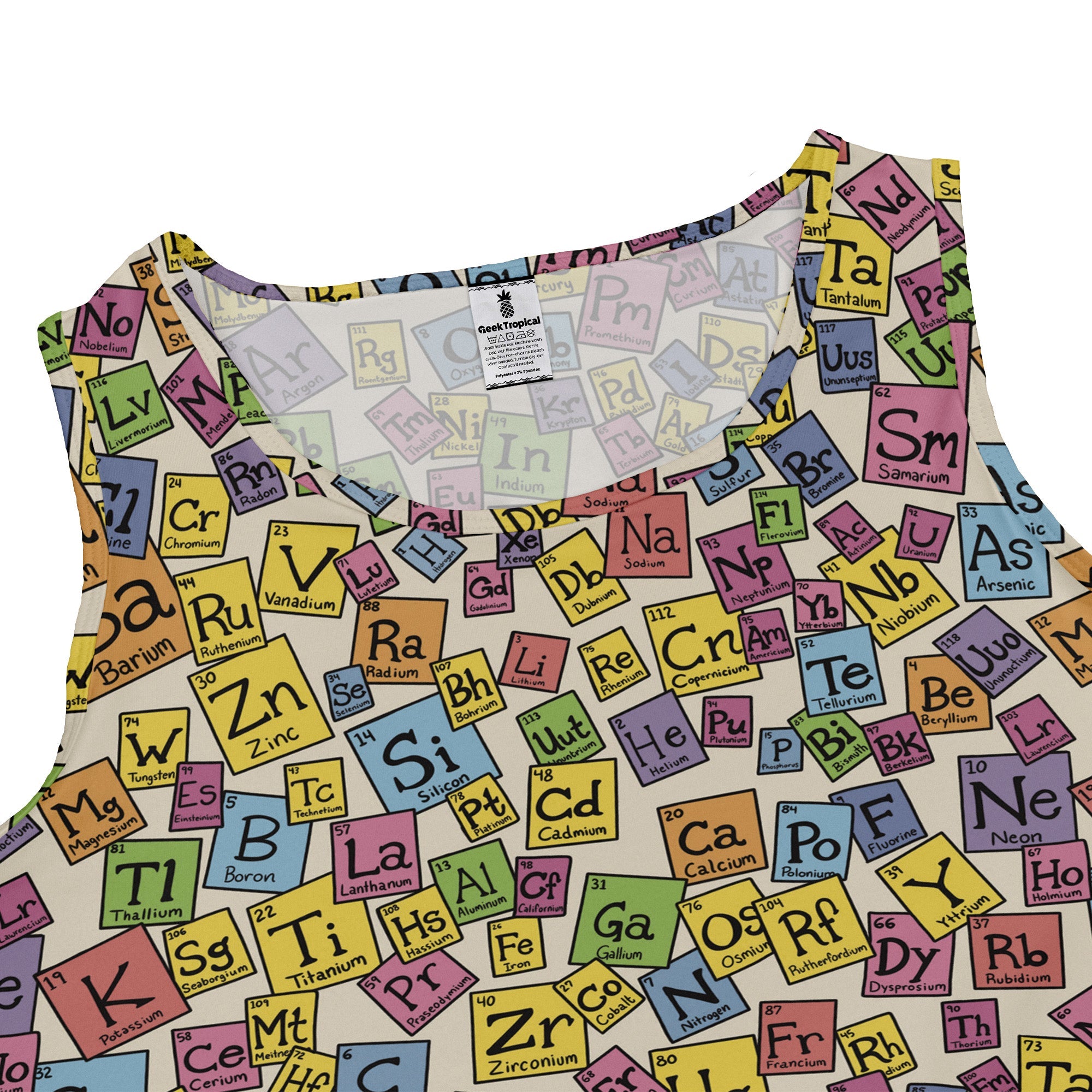 Periodic Table Tan Dress Geek Nerd Design by Julie Kitzes lx - C q225