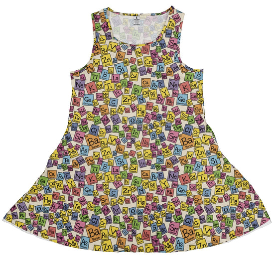 Periodic Table Tan Dress Geek Nerd Design by Julie Kitzes lx - C q225