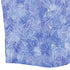 Periwinkle Batik Leaves Button Up Shirt Bottom Corner