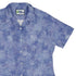 Periwinkle Batik Leaves Curvy Button Up Shirt womens top right