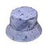 Periwinkle Rose Garden Bucket Hat Gray Stitching