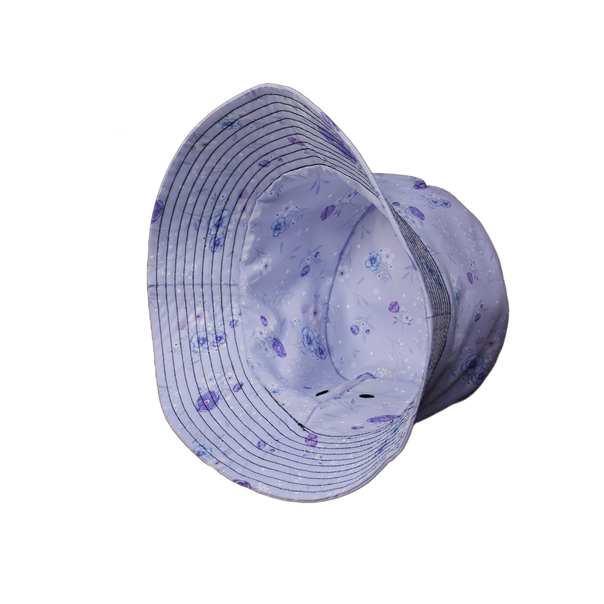 Periwinkle Rose Garden Bucket Hat Side View